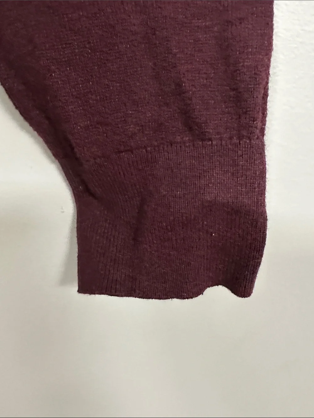 Mens George Soft Sweater  Pullover Maroon / Plum Long Sleeve Cotton Blend 2XL